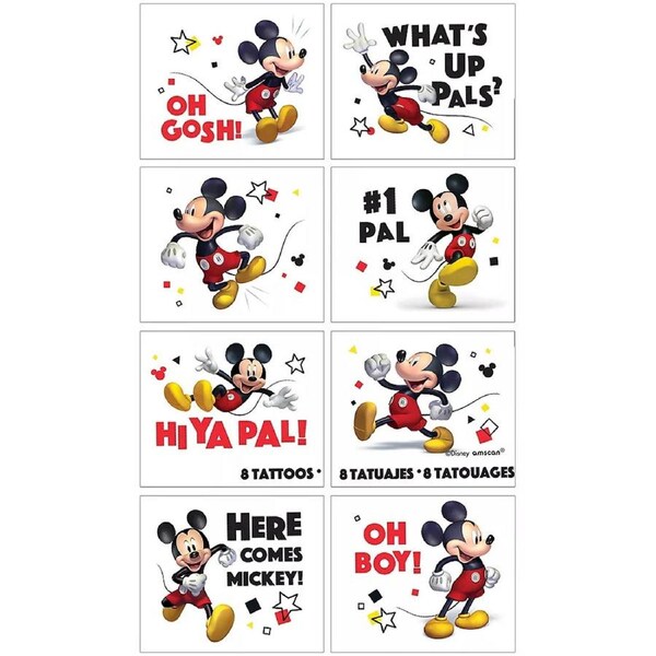 Mickey Mouse Forever Tattoos (1 Sheet)