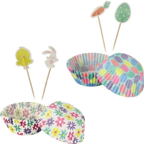 Pack of 24 Easter Cupcake Decorating Kit (1 Only)