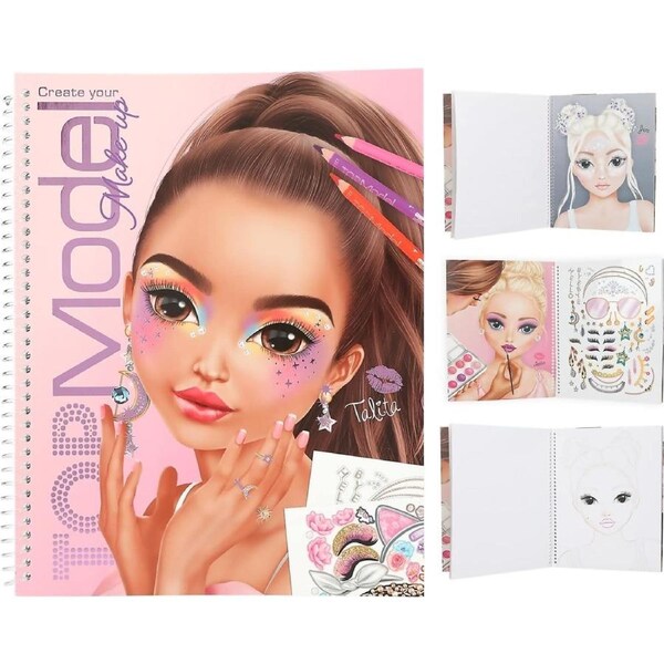 Topmodel - Make-up Colouring Book