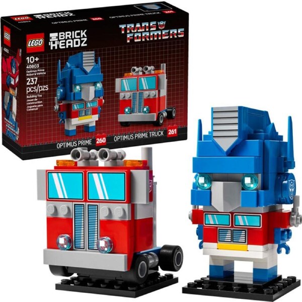LEGO 40803 - BrickHeadz Transformers Optimus Prime Robot & Vehicle