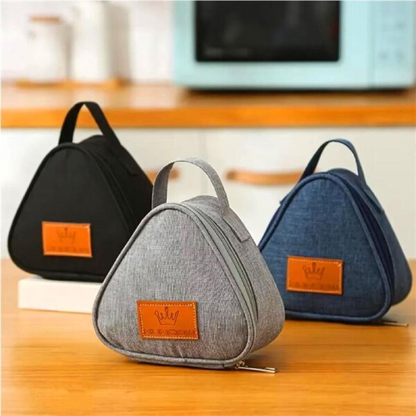 3pack Reusable Snack Bags Food Breakfast Bento Bag Rice Ball Lunch Box Bag