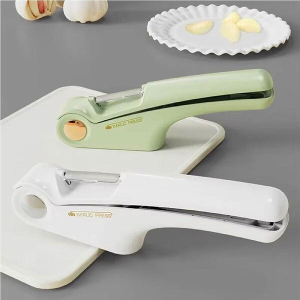 2Pack 4 In 1 Garlic Press Garlic Mince Garlic Slice Can Opener Peeler