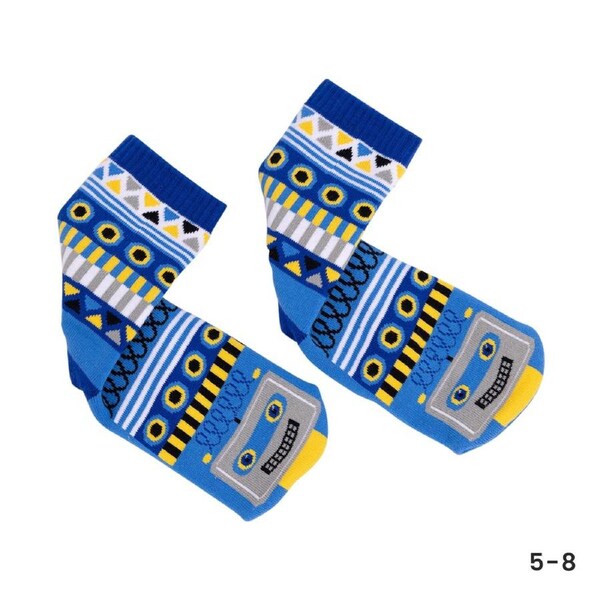 Lolly Kicks Kids Socks Small (5-8) Robot LLK002A
