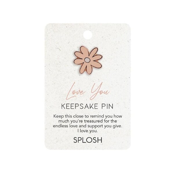 Splosh Floral Enamel Pin 3cm Flower MD2512