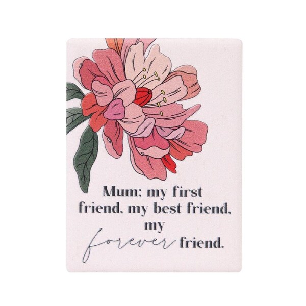 Splosh Floral Magnet 6x8cm Mum Forever Friend MD2505