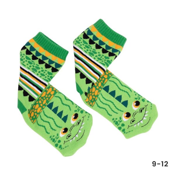 Lolly Kicks Kids Socks Medium (9-12) Dino LLK001B