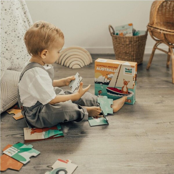 Mizzie Puzzle Box Set - Hopping Around Australia