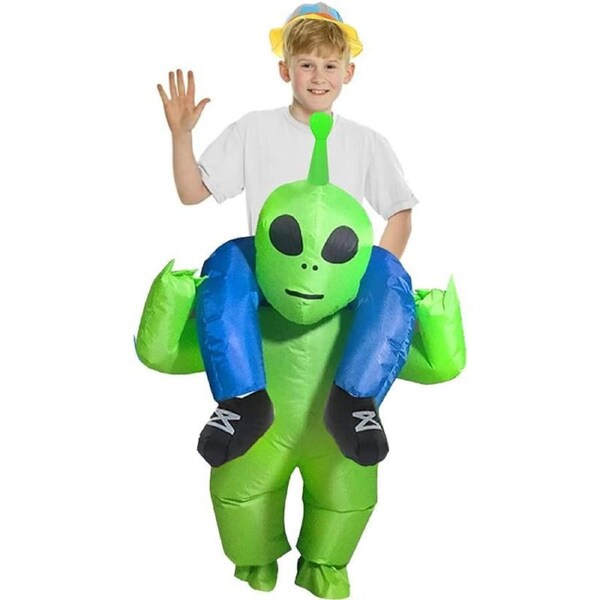 Alien Green Halloween Green Blow Up Costume Party Carnival Costume 150-185cm