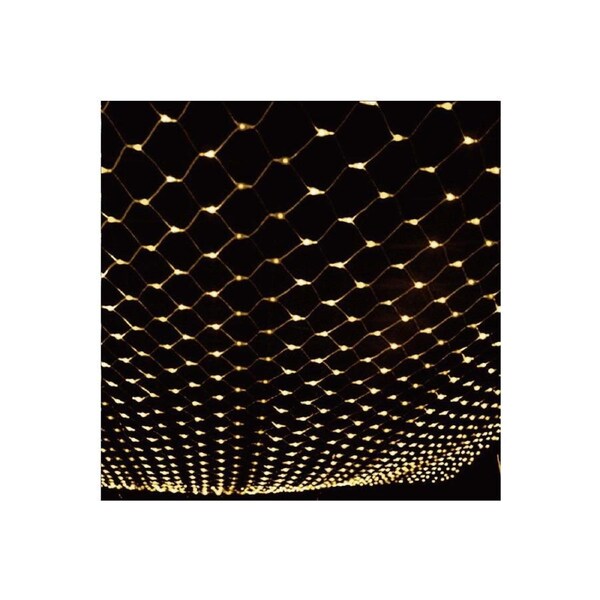 Solar LED String Fairy Lights Net Mesh Curtain Christmas Wedding Garden Outdoor