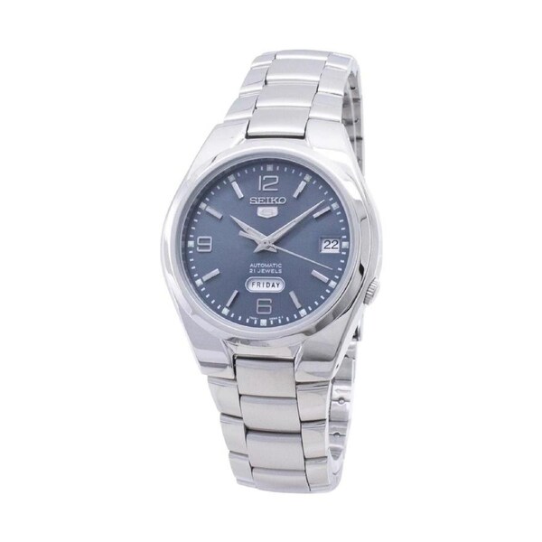 Seiko 5 Dress Automatic Grey Dial Silver Steel Case Band SNK621K1 Men's Watch