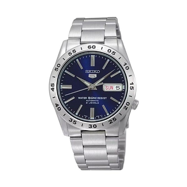 Seiko 5 SNKD99 Automatic Day-Date Blue Dial Stainless Steel Men's Watch SNKD99K1