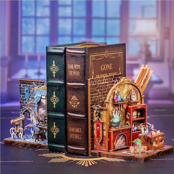 Cutebee University Of Miracle DIY Book Nook Kit Miniature Dollhouse