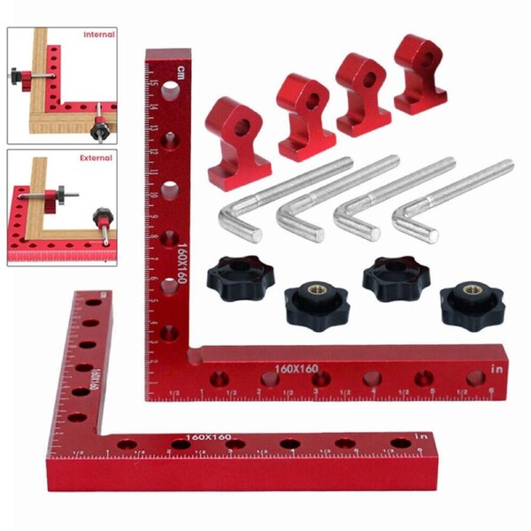 OZNALA 160MM 90° Positioning Squares Right Angle Clamps Carpenter Corner Clamping