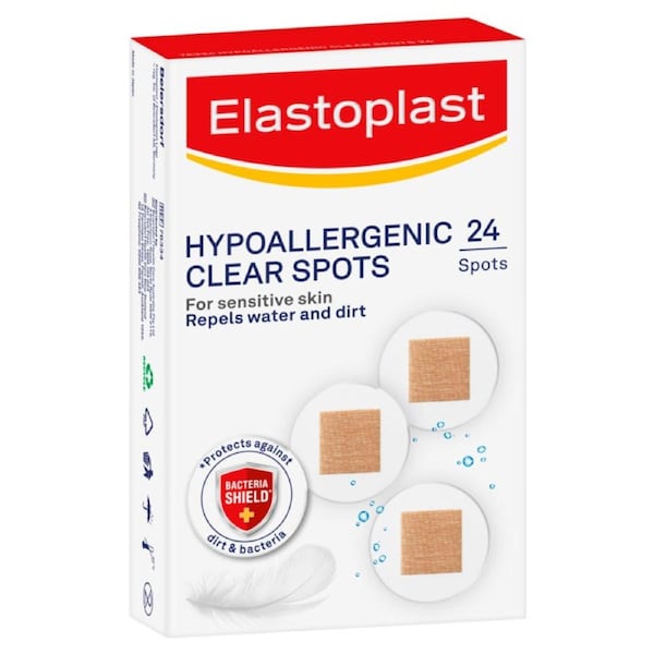Elastoplast Hypoallergenic Waterproof Transparent Spots 24 Pack