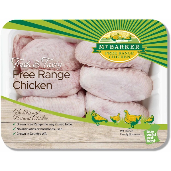 Mt Barker Chicken    Wings Free Range Rw
