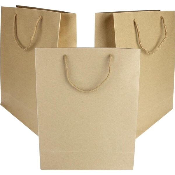 Brown Kraft Paper Gift Bags 37.5cm x 30cm x 12cm (Pack of 12)