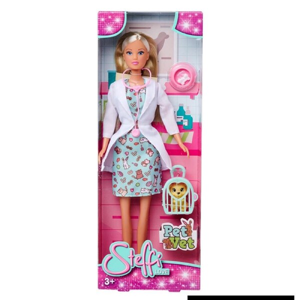 Steffi Love Vet Pet Veterinarian Doll Playset 32.5cm Kids/Children Toy 3y+