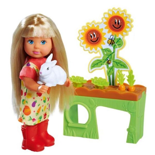 Evi Love Garden Girl Blonde Doll Playset 16cm Kids/Children Play Toy 3y+
