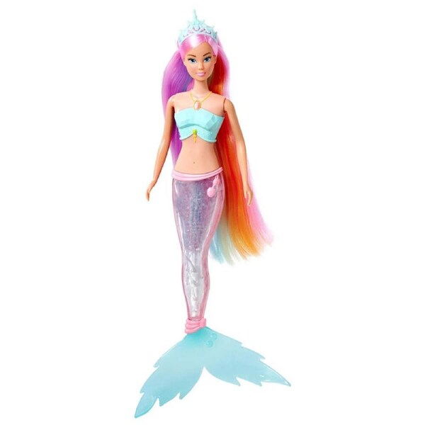 Steffi Love Rainbow Mermaid Light Up Doll 32.5cm Kids/Children Play Toy 3y+