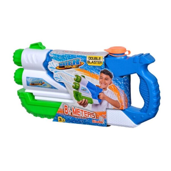 Simba Waterzone Double Blaster Water Gun 36.5cm Kids Outdoor Beach Toy 8y+