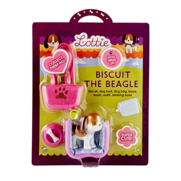 Lottie Biscuit The Beagle Dog Pet Dress Up Playset Kids/Children Toy 3y+