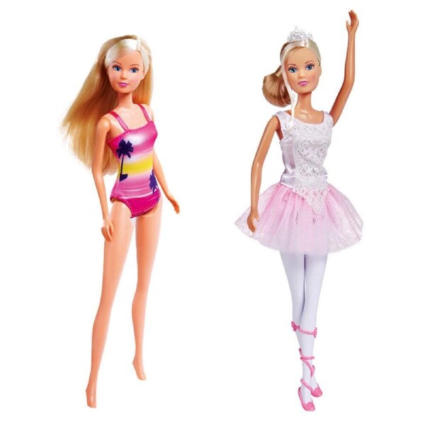 Steffi Love Beach Girl Swimsuit/Ballerina Doll 32.5cm Toy Combo Assorted 3+