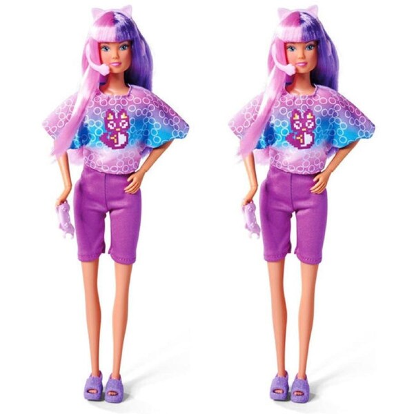 2PK Steffi Love Gamer Girl Doll w/ Accessories Playset 32.5cm Kids Play Toy 3y+