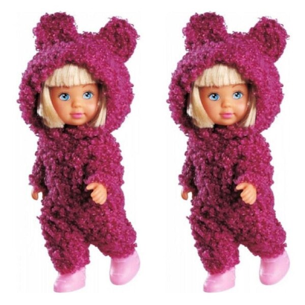 2PK Evi Love Cute Teddy Girl Baby Doll 16cm Kids/Children Play Toy Assorted 3y+