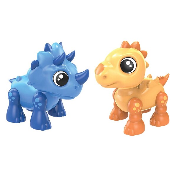 2PK Ycoo Dino Heads Up Kids/Children Animal Toy w/ Sound & Light Assorted 3y+