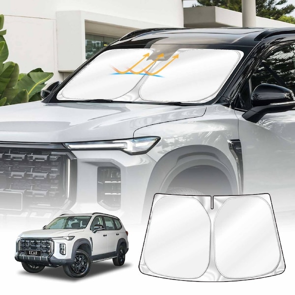WindScreen Sun Shade for LDV D90 2025-Onwards Blocks UV Rays Foldable Custom Wind Screen Sun Visor Protector