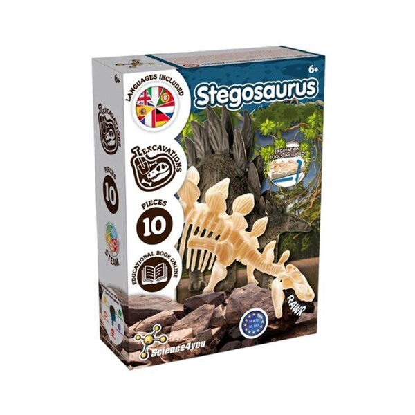 Science 4 You Stegosaurus Fossil Excavation Kids Educational Science Kit 6y+