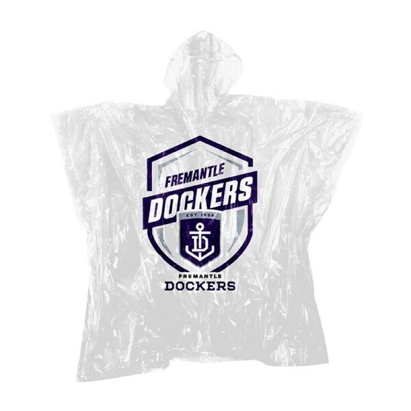 AFL Poncho - Fremantle Dockers - Plastic Rain Coat - OSFM