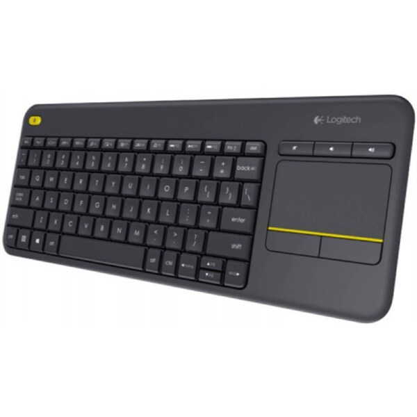 Logitech Wireless Touch Keyboard K400 Plus - PC-to-TV control (Blk)