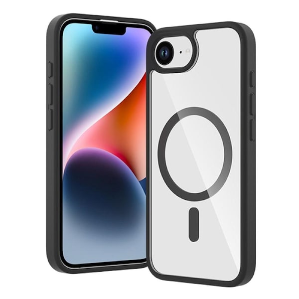 ZUSLAB for Apple iPhone 16e Case, MagSafe Slim Hybrid Pro Protective Heavy Duty Shockproof Cover for Apple (2025) - Black