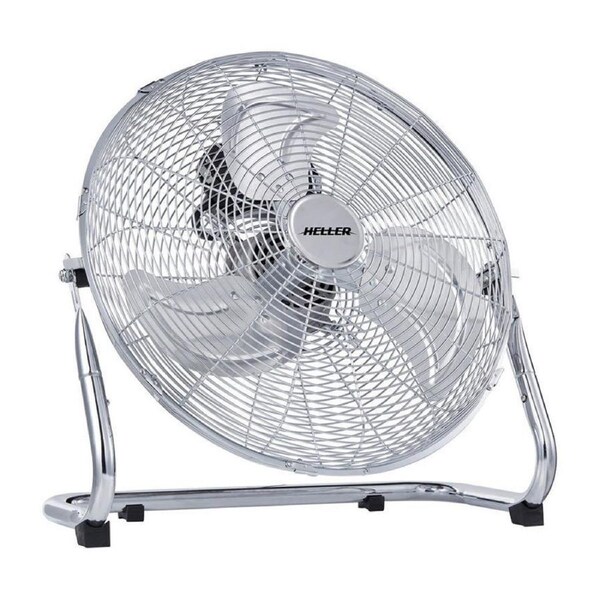 Heller HVF45CH 45cm Chrome High-Velocity Floor Fan