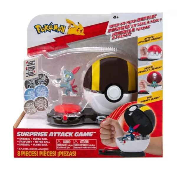 Pokemon Surprise Attack Figure Sneasel + Ultra Ball