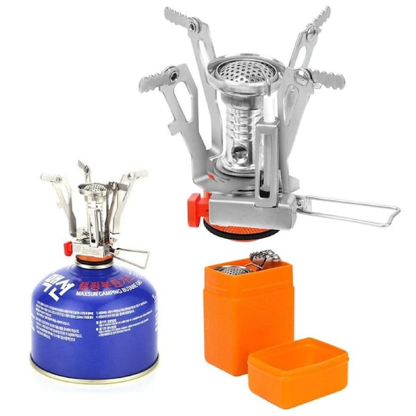 Portable Camping Mini Stove Outdoor Picnic Hiking Backpacking Gas Burner