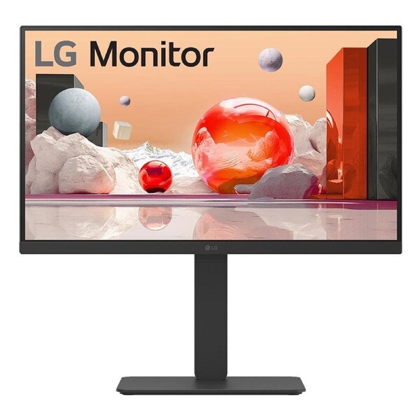 LG 24' IPS FHD Webcam, USB-C 65W PD, RJ45 100Hz 5ms 1920 x 1080, FreeSync 16:9 Tilt/Height/Swivel/Pivot (Bi-direction) adjustable stand, 3yrs Monitor
