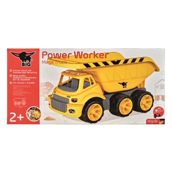 Big Power Worker 65cm Mega Truck Kids/Children Outdoor Play Sand-Pit Toy 2y+