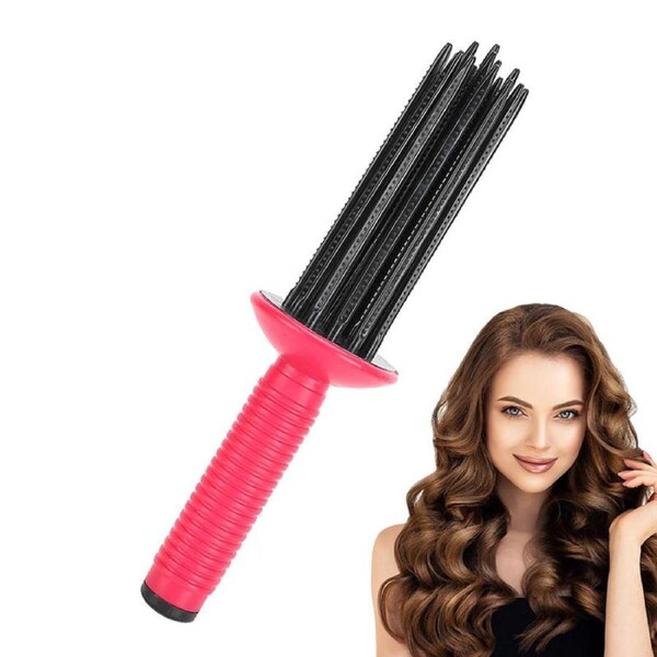 Beakey Curly Hair Styler Tool for Home Salon Use Fluffy Curling Roll Comb