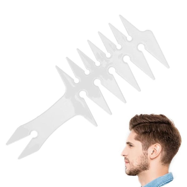 Beakey Wide Tooth Comb Double Sided for Men Hair Styling Texture Comb-White