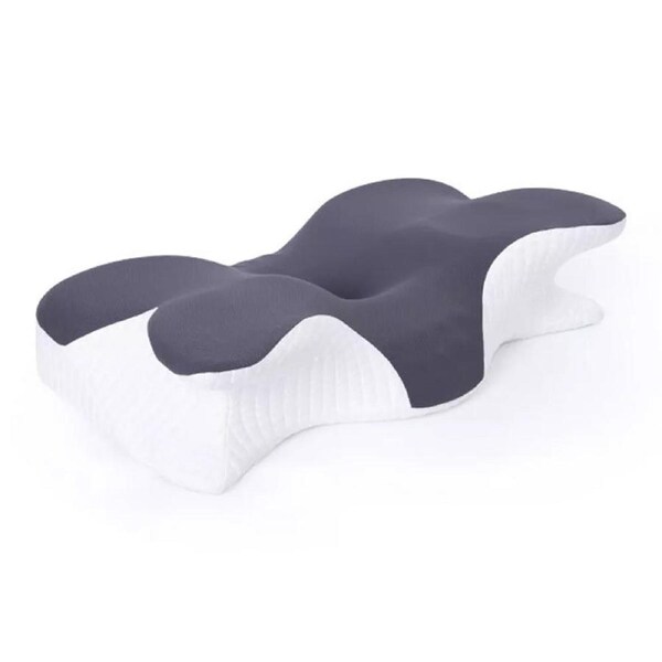 Ergonomic Butterfly Memory Neck Pillow Comfortable Sleeping Orthopedic Pillow Grey