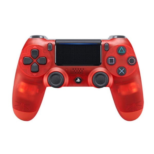 Catzon Dualshock 4 Wireless Controller Compatible with PlayStation 4-Clear Red