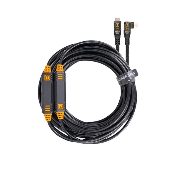 Tether Tools Leverlock Kit 10G Straight to Right - 9.2m - Black