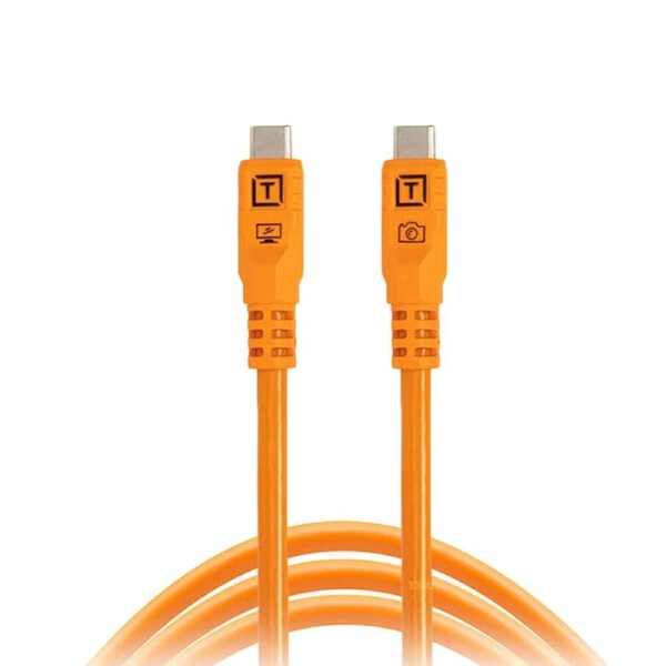 Tether Tools TetherPro 10G USB-C to USB-C Straight to Straight - 1.8m - Orange