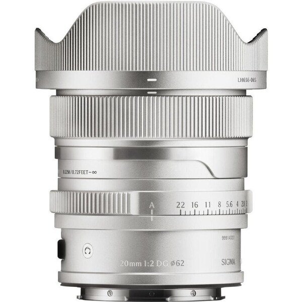 Sigma 20mm f/2 DG Contemporary Lens - L-Mount Silver