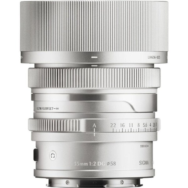 Sigma 35mm f/2 DG Contemporary Lens - L-mount Silver