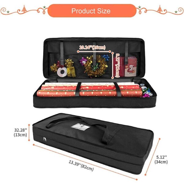 Catzon Wrapping Paper Storage Container for Ribbon Bow and Accessories