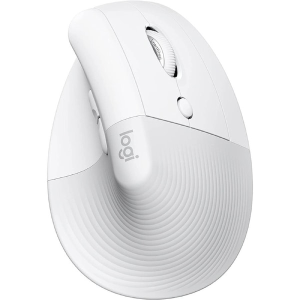Logitech Lift Vertical Ergonomic Mouse - Off White/Pale Grey