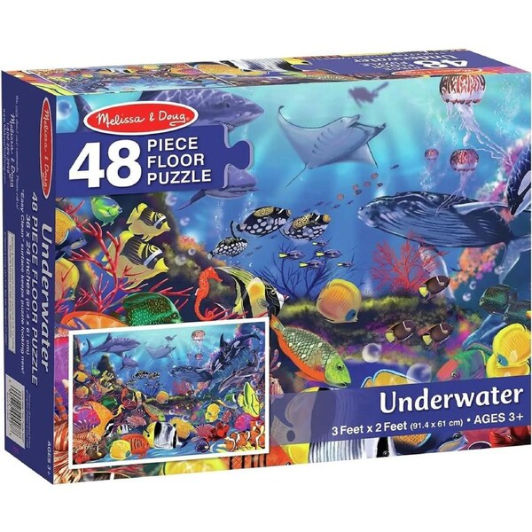 Melissa & Doug - Underwater Floor Puzzle 48pc